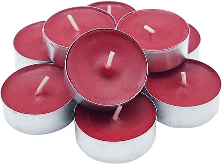 Kokusuz Küçük Renkli Mum 16 lı Tealight Mum Dekoratif Mum