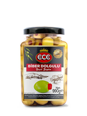 ECE 1000 CC BİBERLİ YEŞİL ZEYTİN