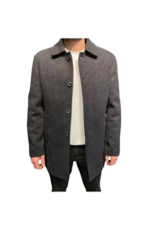 Süvari Premium Svr Klasik Yaka Regular Kaban Antrasit