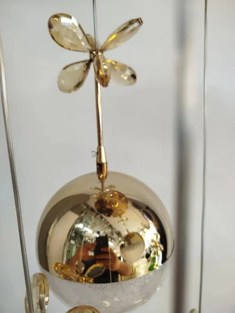 6'lı Ledli Gold Top Avize