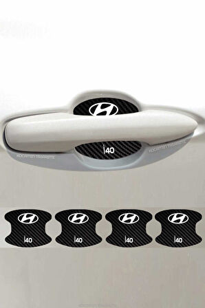 Hyundai İ40 Modeline Uygun Karbon Çizik Önleyici Kapı İçi Koruma ve Şıklık Takımı İ40 Yazılı