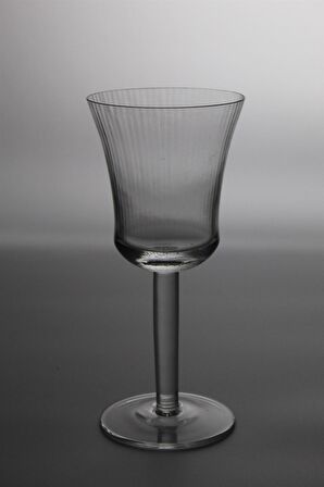 Paşabahçe Kristal Optikli Şarap Bardağı 1 Adet 11048 Şeffaf