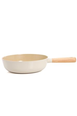 Neoflam 26 cm Döküm Ahşap Saplı Wok Tava