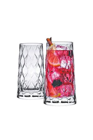 Paşabahçe Leafy Meşrubat Bardağı 6 Lı 420855 Şeffaf