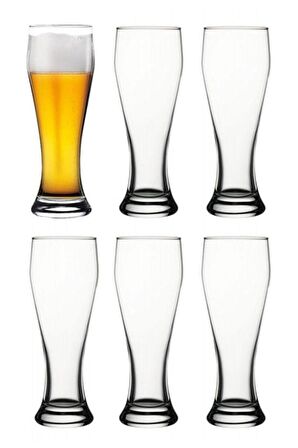 Paşabahçe Messi 6 Lı Bira Bardak 42126 Şeffaf