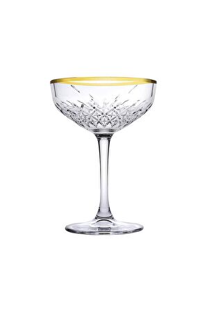 Paşabahçe Golden Touch Yaldızlı  Timeless Şampanya Kadehi, 4'lü, 255 cc