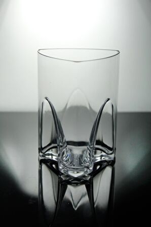 Paşabahçe El İmalatı Kristal Dekorlu 6'lı Üçgen Model Meşrubat Bardak 850249 12494
