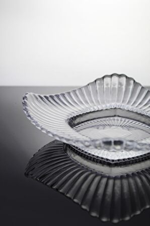 Paşabahçe Denizlicam El İmalatı Kristal 2'li  Kare Kase 640012 24091