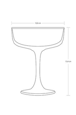 Paşabahçe Estrella 4'lü Martini Kokteyl Kadeh 1204339 440454 235 cc