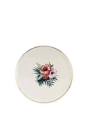Porland Exotic Desen Düz Tabak 21 Cm 1 Adet