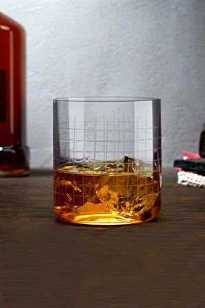 Paşabahçe Nude Glass Finesse Grid 4 Lü  Dof Viski Bardağı Seti 390CC D 4 HK