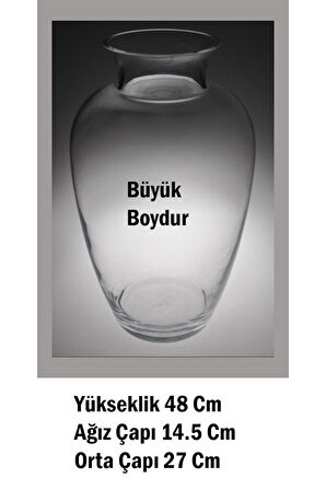 Paşabahçe Büyük Boy Kristal El İmalatı Ağır Vazo 18215 131546 18215