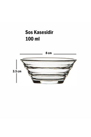 Paşabahçe Gastrobuotıque 6'lı Sosluk 53932 1072078 100 ml