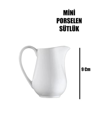 Güral Porselen 01 No Mini Sütlük EO01SU00 120 cc 9 Cm (MİNİ SÜTLÜKTÜR)