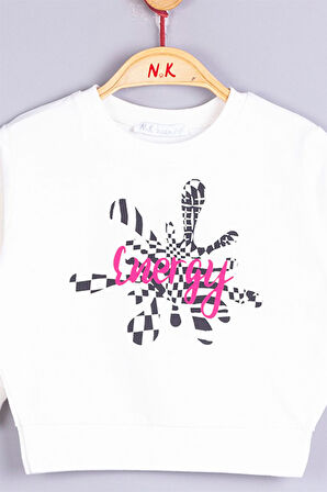 Nk Kids NM33614 Kız Bebek Sıçratma Sweat