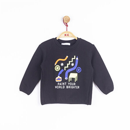 Nk Kids NM43602 Erkek Bebek Kalemli Sweat