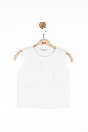 Kız Çocuk Cep Detaylı Bluz