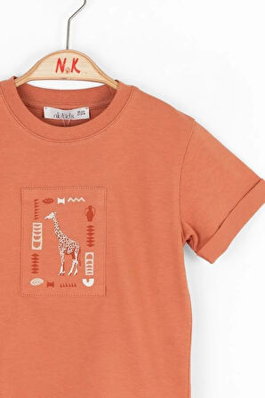 Erkek Bebek Gıraffe Tshirt