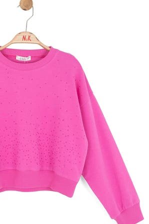 Nk Kız Çocuk Barberry Sweatshirt 8-14 Yaş Fuşya
