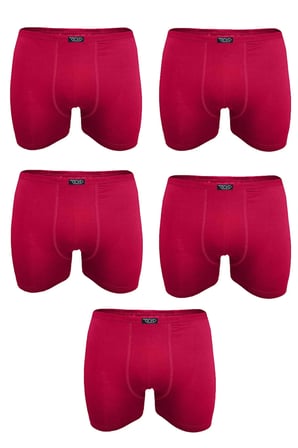 Erkek Gri 5 Li Likralı Yumuşak Bambu Boxer 5ant1273