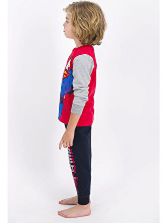 SÜPERMAN LİSANSLI ERKEK ÇOCUK PİJAMA TAKIMI L1251-3