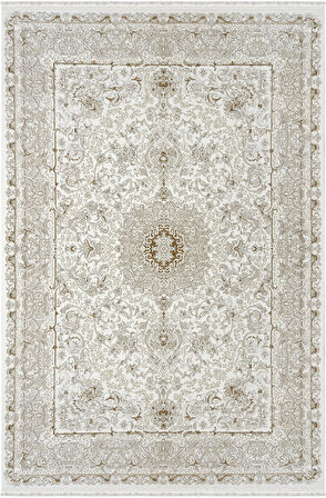 Viola Koleksiyonu Akrilik Dokuma Saçaklı Halı 3401 Gold