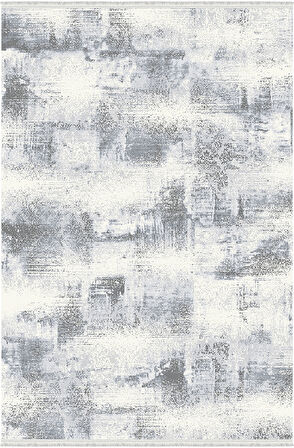 Rustik Koleksiyonu Akrilik Dokuma Saçaklı Halı 3207 Gri