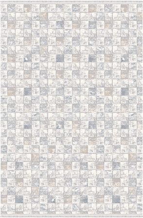 Rustik Koleksiyonu Akrilik Dokuma Saçaklı Halı 3213 Bej