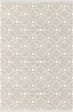 Vesta Koleksiyonu Akrilik Dokuma Saçaklı Halı 3764 Gri