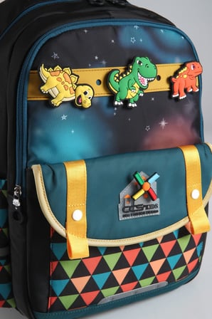 ÇÇS Kids Premium Okul Çanta Seti 3'lü İlkokul Ortaokul Sırt Çantası Termal Beslenme Çantası Kalemlik Siyah 51980