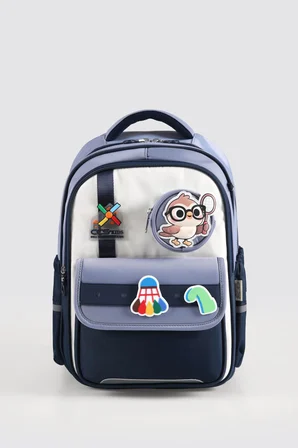 ÇÇS Kids Premium Okul Çanta Seti 3'lü İlkokul Ortaokul Sırt Çantası Termal Beslenme Çantası Kalemlik Mavi 51979