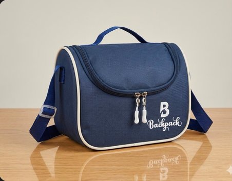 Goldline AVM Backpack Folyolu Isı Yalıtımlı Lüx Günlük İlkokul Ortaokul Okul Gezi Beslenme Çantası Lacivert