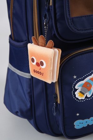 ÇÇS Kids Premium Okul Çanta Seti 3'lü İlkokul Ortaokul Sırt Çantası Termal Beslenme Çantası Kalemlik Lacivert-Kahverengi 52016