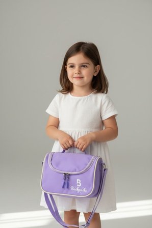 Goldline AVM Backpack Folyolu Isı Yalıtımlı Lüx Günlük İlkokul Ortaokul Okul Gezi Beslenme Çantası Lila