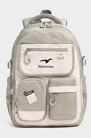 Relaxion Unisex Okul Sırt Gezi Kamp Günlük Öğrenci Sırt Okul Çantası 2469 YEŞİL