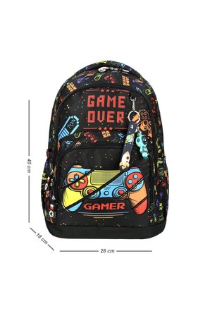 GoldLine AVM Game Over Çocuk İlkokul Okul Çanta Beslenme Kalemlik Seti 117