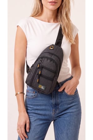 THE LOOP DESİNG Unisex Çok Bölmeli Çapraz Ayarlanabilir Askılı Göğüs Omuz Çantası