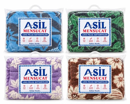 Goldline AVM Çift Kişilik Lüks Peluş Battaniye 180x220 (3,25 KG)1 Adet