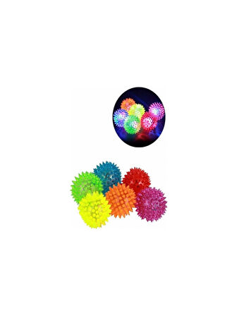 Sesli Ve Işıklı Top Kedi Köpek Oyuncağı (6 CM)
