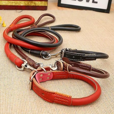 Pets Clup Lüx Deri Gezdirme 1.5 Cm Kalınlık