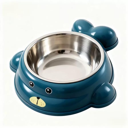Pets Clup Şirin Figürlü İçi Çelik Küçük Mama Kabı