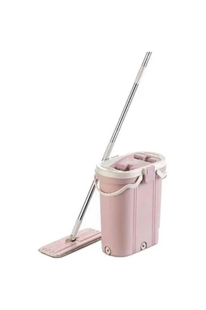 Pembe Premium Mop Temizlik Kova Seti