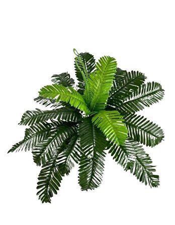 Yapay Çiçek Cycas Aşk Merdiveni Eğrelti Otu Sıkas Bitkisi 24 Yaprak 45*60 cm Yapay Bitki