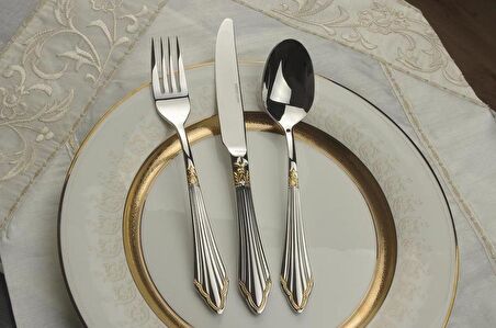 Mikasa Moor Nova Gold 90 Parça Çatal Kaşık Bıçak Seti P050.M104G