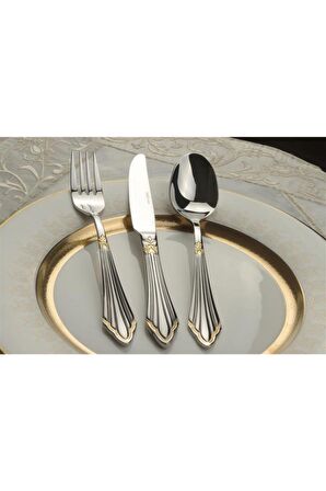 Mikasa Moor Nova Gold 90 Parça Çatal Kaşık Bıçak Seti P050.M104G