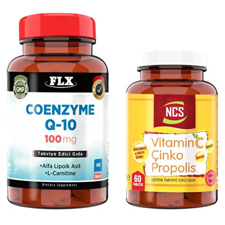 Flx Coenzyme Q-10 100 Mg 60 Tablet + Ncs Vitamin C Çinko Propolis 60 Tablet