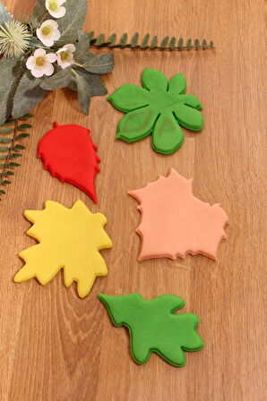 5'li Yaprak Kurabiye Kalıbı Ve Hamur Şekillendirici