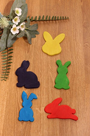 Tavşan 5'li Set Paskalya Kurabiye Kalıbı Ve Hamur Şekillendirici