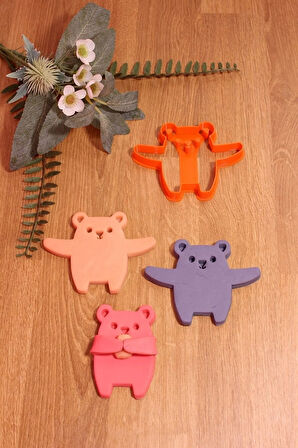 Sarılan Ayı Kurabiye Kalıbı Ve Hamur Şekillendirici