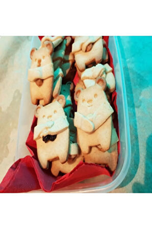 Sarılan Ayı Kurabiye Kalıbı Ve Hamur Şekillendirici